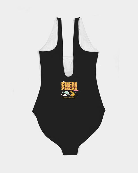 Pisces Power Bodysuit (Black) - My Vintage Candy