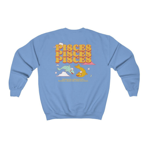 Pisces Zodiac Front/Back Crewneck - My Vintage Candy