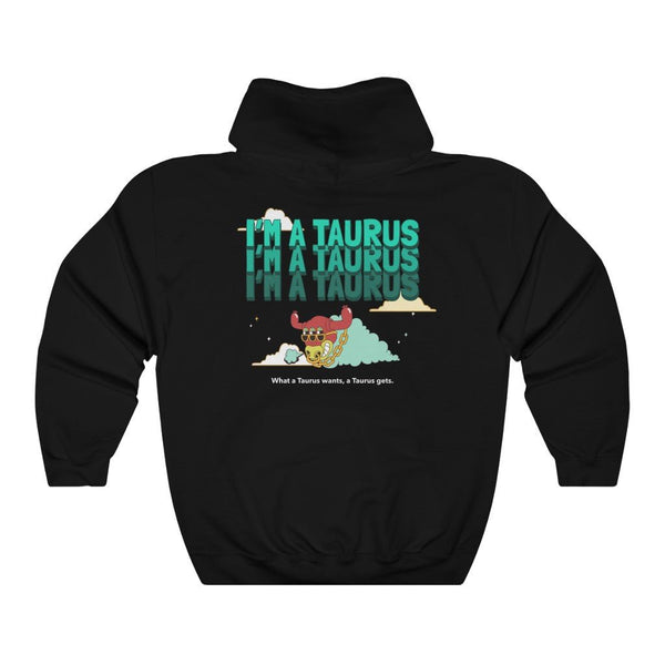 Taurus Front/Back Hoodie (Multiple Colors) - My Vintage Candy