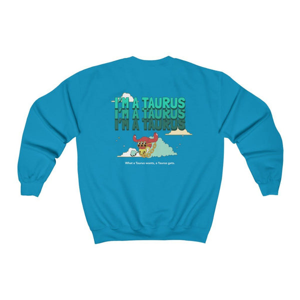 Taurus Front/Back Sweatshirt (Multiple Colors) - My Vintage Candy